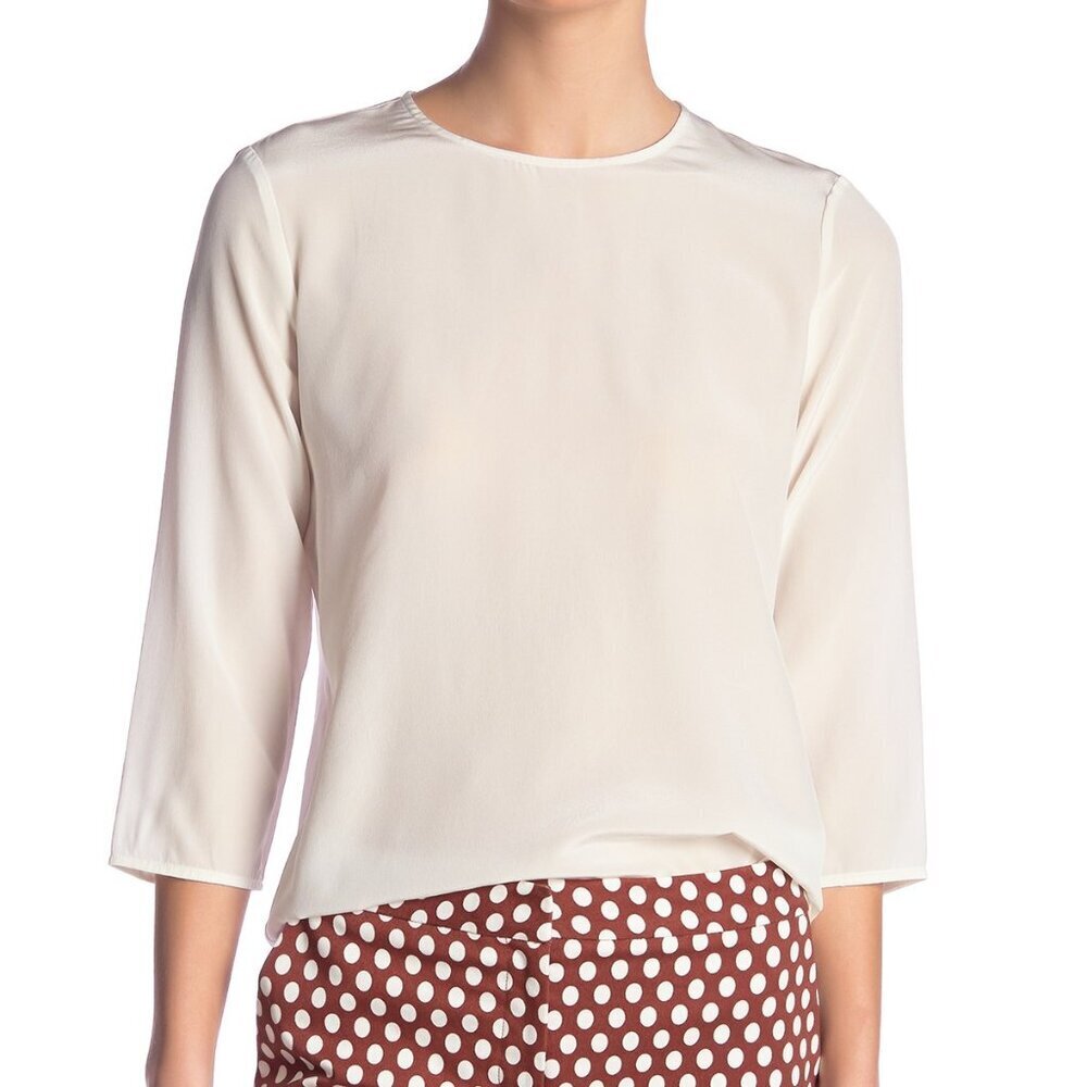 New w/Tags - sz 12 - Diane Von Furstenberg (DVF) 100% Silk Shell, Bracelet Sleev
